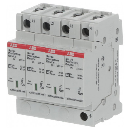 ПЗІП OVR T2 3N 40-275 P QS 230/400V AC, ABB
