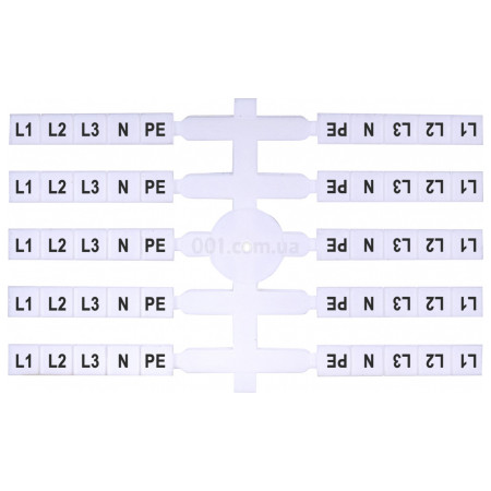 Табличка маркувальна (200 шт.) EO3 L1,L2,L3,N,PE, ETI