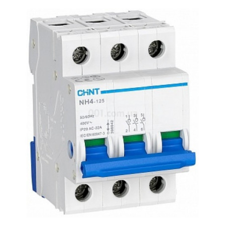 Вимикач модульний NH4 3P 63A, CHINT