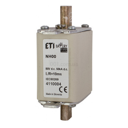 Запобіжник плавкий (вставка) NH-00 Battery 80A 80V DC, ETI