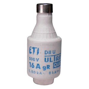 Запобіжник плавкий (вставка) DIIUQ16A/500V gR (50кА), ETI