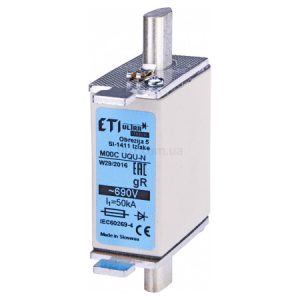 Запобіжник плавкий (вставка) M000UQU-N/80A/690V gR (50кА), ETI