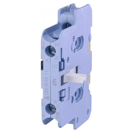 Блок додаткових контактів CES-BCSS 11 бічний (1-й рівень, 5.6A 230V) 1НВ+1НЗ, ETI