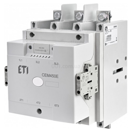 Контактор CEM 450E.22-255V-AC/DC 450A 260kW AC3, ETI