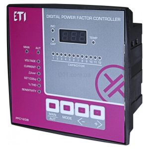 Регулятор реактивної потужності PFC-12 DB 12 ступенів 144×144 400В, ETI