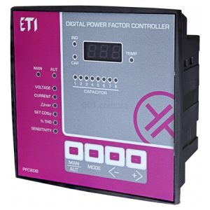Регулятор реактивної потужності PFC-8 DB 8 ступенів 144×144 400В, ETI