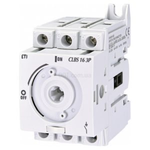 Вимикач навантаження CLBS 16 3P без рукоятки "1-0" 16A, ETI