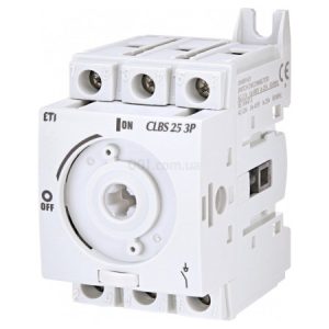 Вимикач навантаження CLBS 25 3P без рукоятки "1-0" 25A, ETI