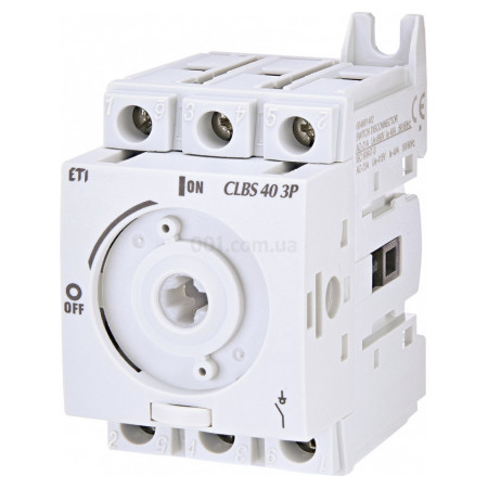 Вимикач навантаження CLBS 40 3P без рукоятки "1-0" 40A, ETI