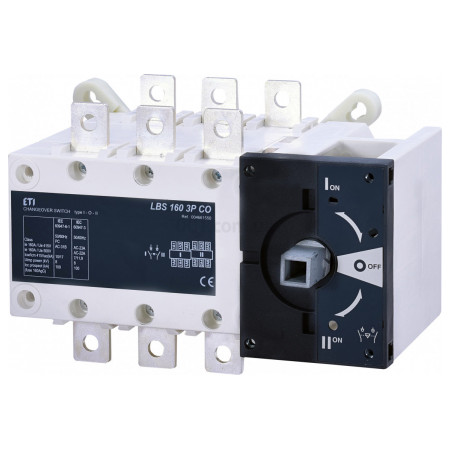 Перемикач навантаження LBS 160 3P CO "1-0-2" 160А, ETI
