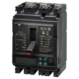Автоматичний вимикач NBS-E 100/3S LCD 3P 100A 50кА, ETI