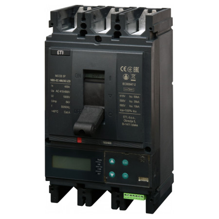 Автоматичний вимикач NBS-EC 400/3S LCD 3P 400A 50кА, ETI