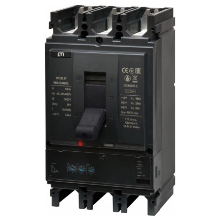 Автоматичний вимикач NBS-E 630/3L 3P 630A 36кА, ETI