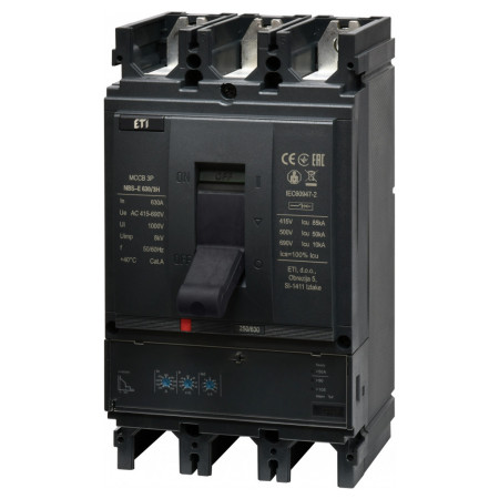 Автоматичний вимикач NBS-E 630/3H 3P 630A 85кА, ETI