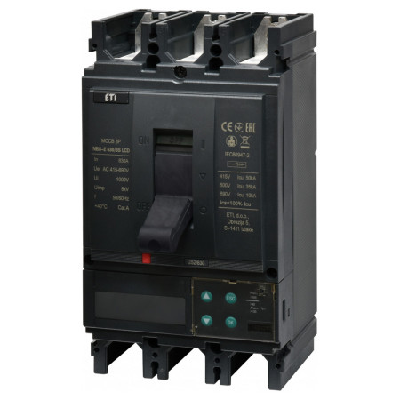 Автоматичний вимикач NBS-E 630/3S LCD 3P 630A 50кА, ETI