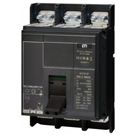 Автоматичний вимикач NBS-E 1600/3L 3P 1250A 36кА, ETI