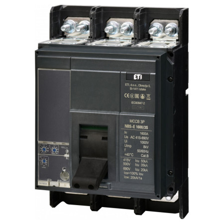 Автоматичний вимикач NBS-E 1600/3S 3P 1600A 50кА, ETI