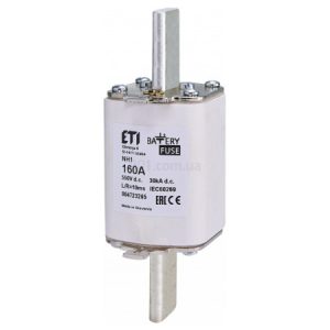 Запобіжник плавкий (вставка) NH-1 Battery 160A 550V DC, ETI