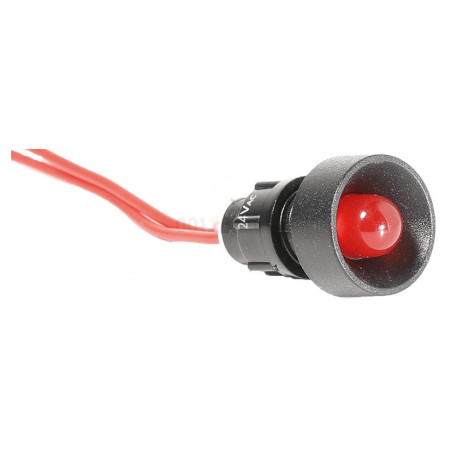 Лампа світлосигнальна 10мм 24V AC червона LS LED 10 R 24, ETI