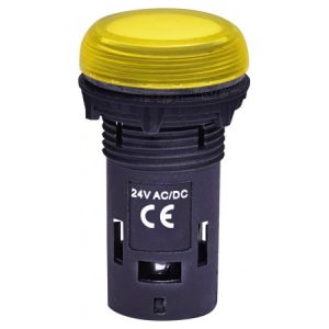 Лампа світлосигнальна LED матова 24V AC/DC жовта ECLI-024C-Y, ETI