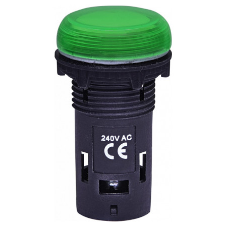 Лампа світлосигнальна LED матова 240V AC зелена ECLI-240A-G, ETI