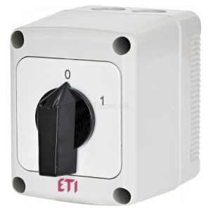 Перемикач кулачковий CS 25 90 PN 1p «0-1» 25А в корпусі IP65, ETI