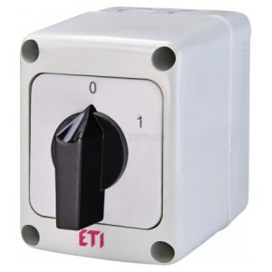 Перемикач кулачковий CS 16 10 PN 3p «0-1» 16А в корпусі IP65, ETI