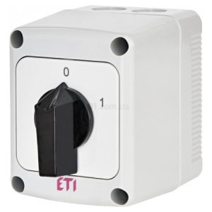Перемикач кулачковий CS 25 10 PN 3p «0-1» 25А в корпусі IP65, ETI