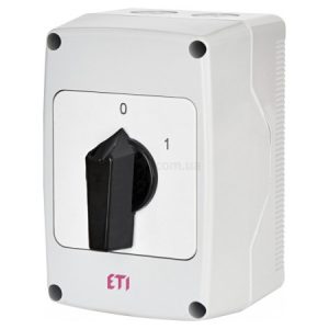 Перемикач кулачковий CS 32 10 PNG 3p «0-1» 32А в корпусі IP65, ETI