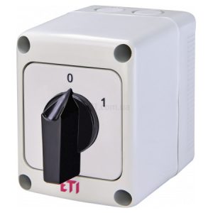 Перемикач кулачковий CS 25 92 PN 4p «0-1» 25А в корпусі IP65, ETI