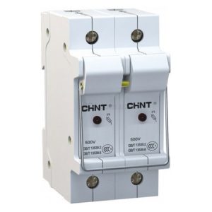 Тримач запобіжників NRT28-32X 2P Imax=32А 10×38мм з індикацією, CHINT
