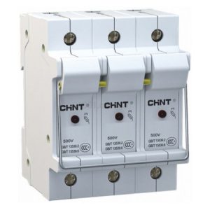 Тримач запобіжників NRT28-32X 3P Imax=32А 10×38мм з індикацією, CHINT