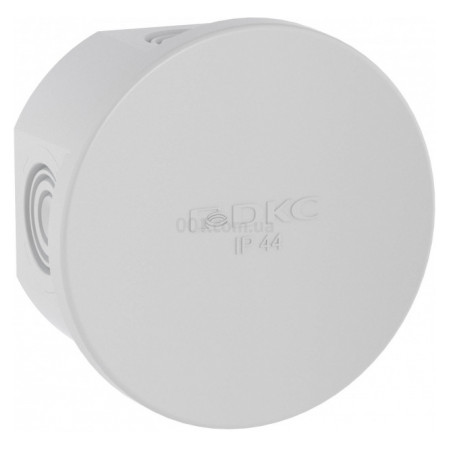 Коробка розподільча ∅65×35мм IP44 з кабельними вводами, DKC (БДК)
