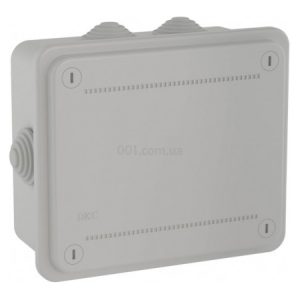 Коробка розподільча 120×80×50мм IP55 з кабельними вводами, DKC (БДК)