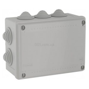 Коробка розподільча 240×190×90мм IP55 з кабельними вводами, DKC (БДК)