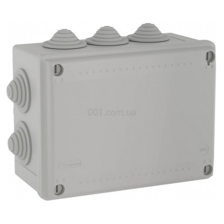 Коробка розподільча 240×190×90мм IP55 з кабельними вводами, DKC (БДК)