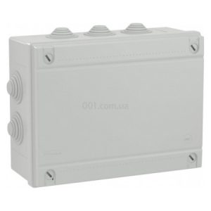 Коробка розподільча 300×220×120мм IP55 з кабельними вводами, DKC (БДК)