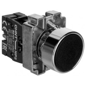 Кнопка без підсвітки чорна 1НВ IP40 NP2-BA21, CHINT