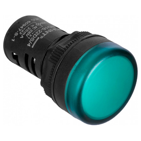 Світлосигнальний індикатор 230В АС зелений ND16-22DS/4, CHINT