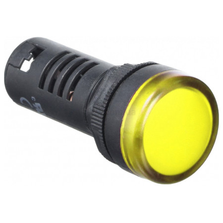 Світлосигнальний індикатор 230В AC/DC жовтий ND16-22D/2, CHINT