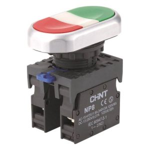Кнопка подвійна 1НВ+1НЗ IP65 NP8-11S, CHINT