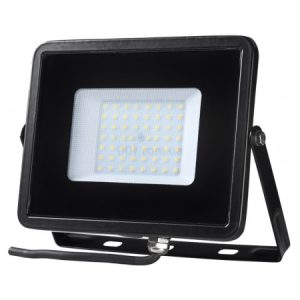 Прожектор світлодіодний 50Вт 6500K IP65 чорний FMI 10 LED, Delux