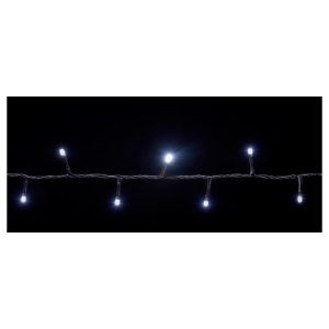 Гірлянда світлодіодна внутрішня STRING С 100 LED 5м білий/чорний IP20, Delux