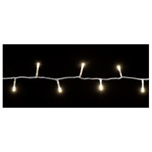 Гірлянда світлодіодна внутрішня STRING С 100 LED 5м теплий білий/прозорий IP20, Delux