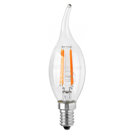 Світлодіодна (LED) лампа BL37B 4Вт tail 2700K 220В E14 filament, Delux