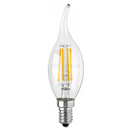 Світлодіодна (LED) лампа BL37B 4Вт tail 4000K 220В E14 filament, Delux