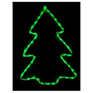 Гірлянда світлодіодна зовнішня MOTIF Christmas Tree 0,6×0,45м 7 flash зелений IP44 EN, Delux