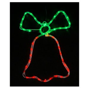 Гірлянда світлодіодна зовнішня MOTIF Bell 0,5×0,35м 3 flash червоний/зелений IP44 EN, Delux