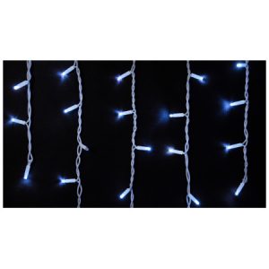 Гірлянда світлодіодна зовнішня ICICLE 75 LED 2×0,7м білий/білий IP44 EN, Delux
