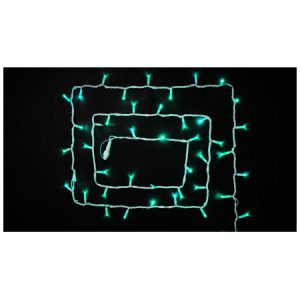 Гірлянда світлодіодна зовнішня STRING 100 LED 10м (2×5м) зелений/білий IP44 EN, Delux